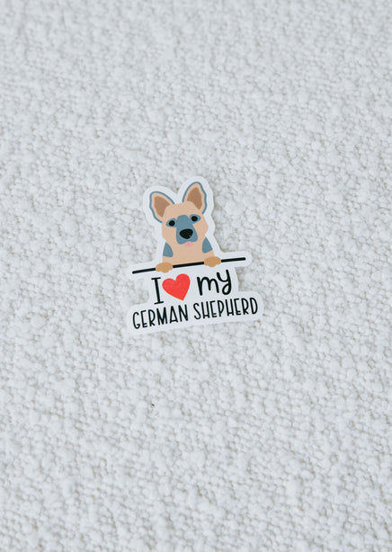 I Love My Dog Stickers