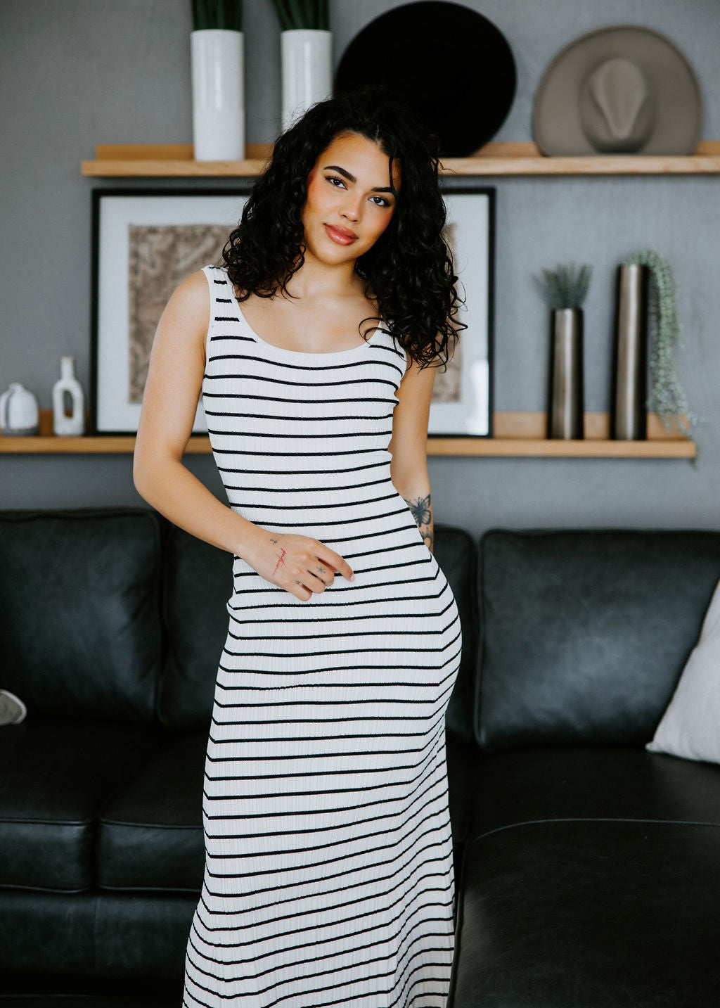 Ora Striped Maxi Dress