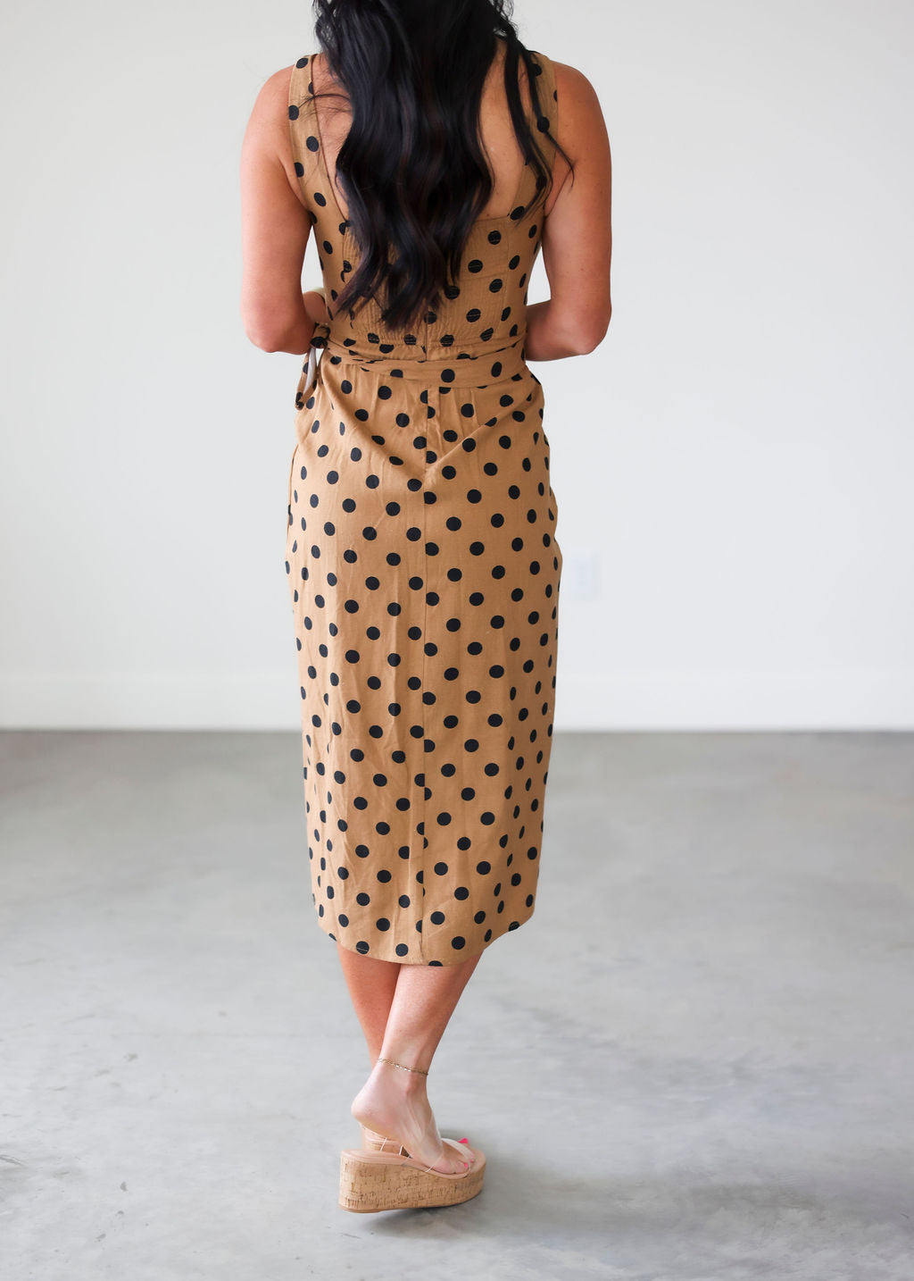 Verity Polka Dot Midi Dress