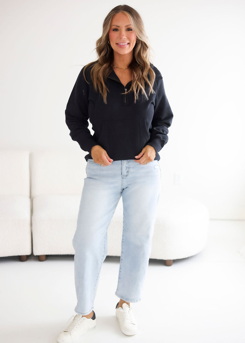 image of Bennett Half Zip by Lily & Lottie