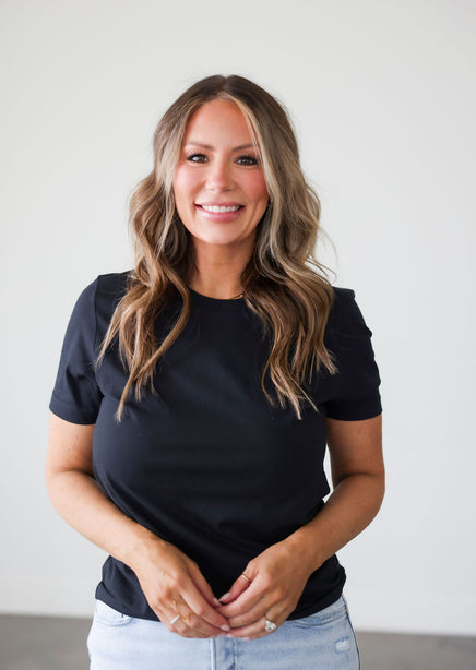 Not So Basic Basic Tee by Lily & Lottie product view
