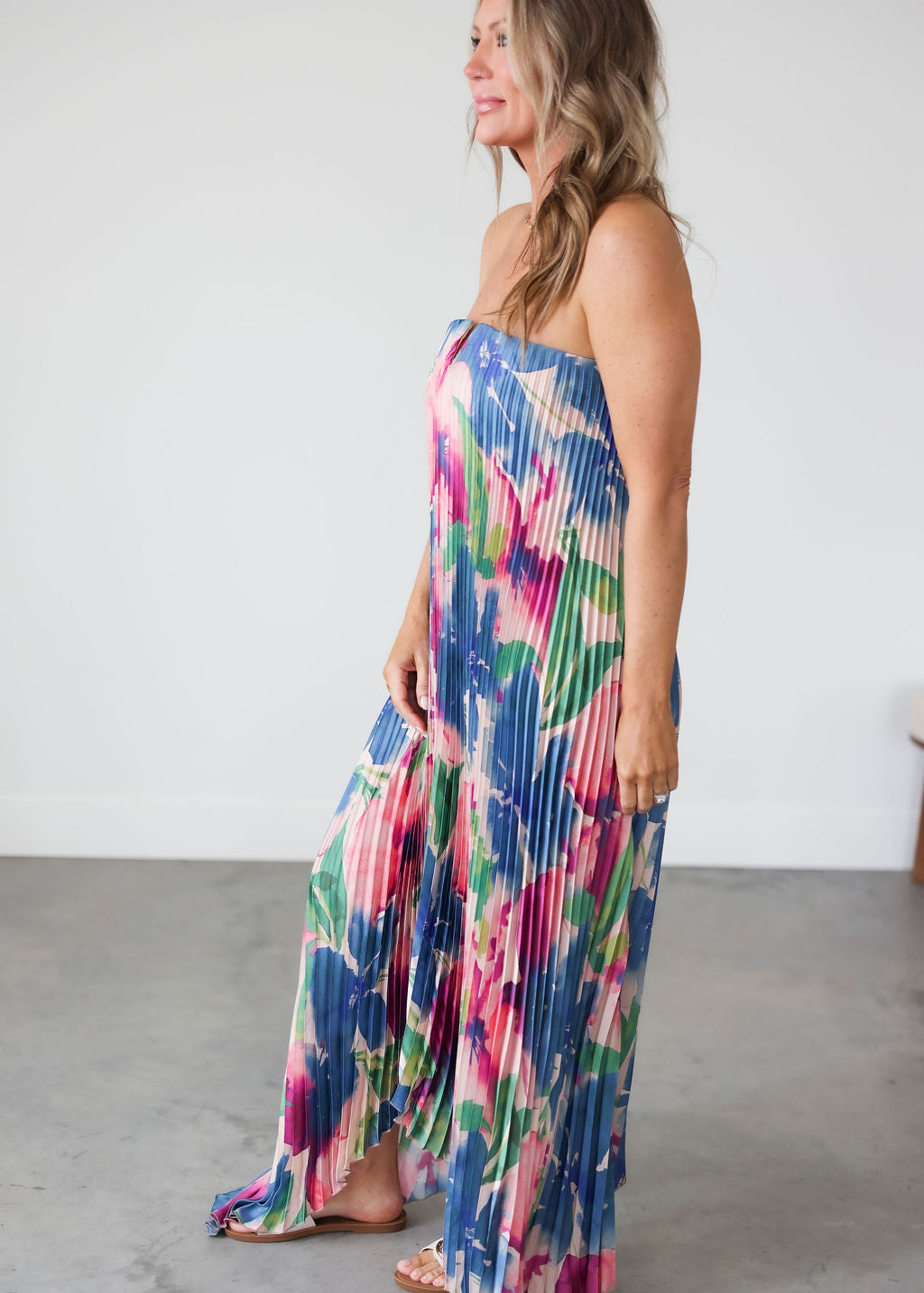 Mellie Pleated Maxi Dress