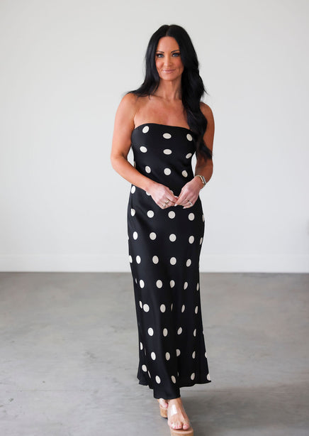 Feya Polka Dot Maxi Dress product view