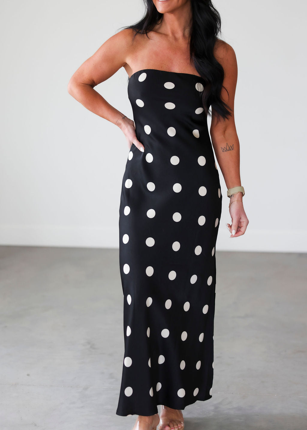Feya Polka Dot Maxi Dress
