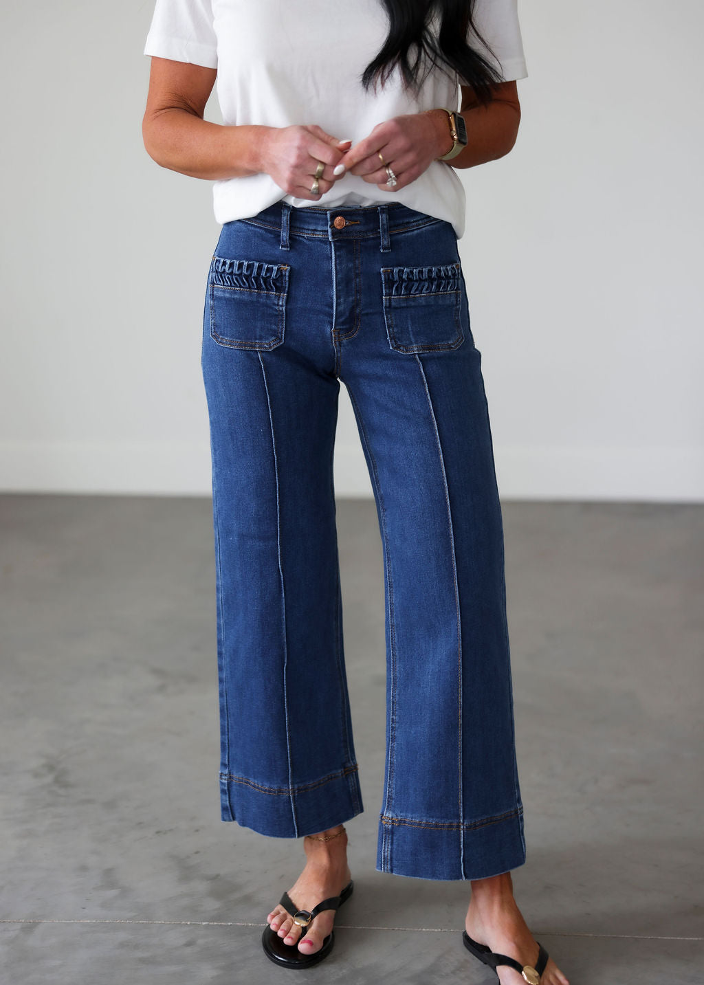Kenna Saige Pleated Jeans