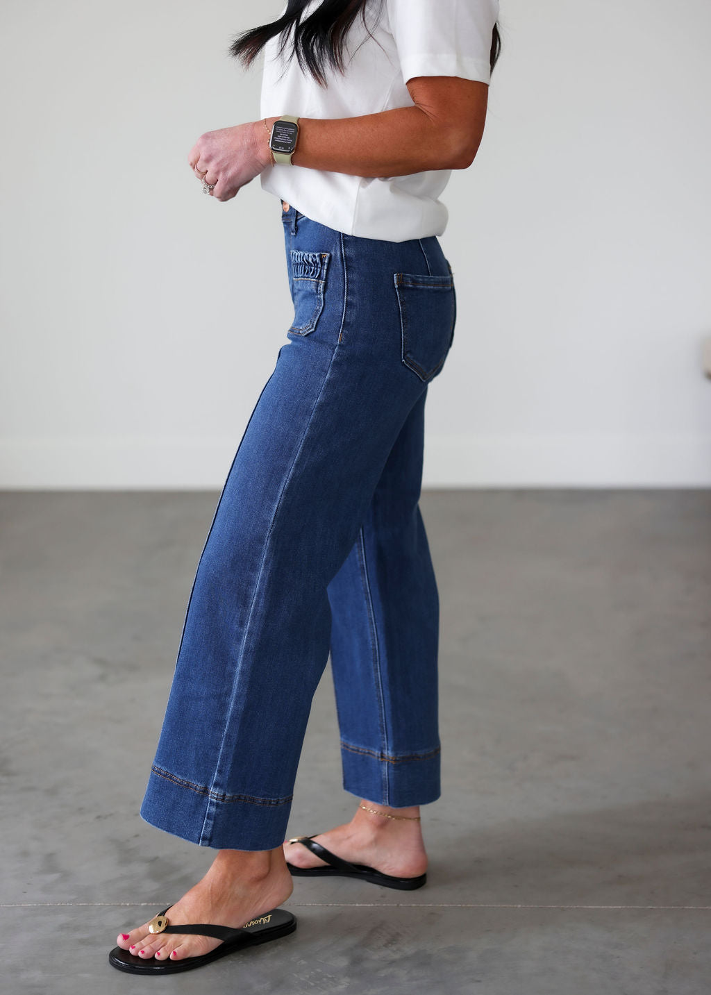 Kenna Saige Pleated Jeans