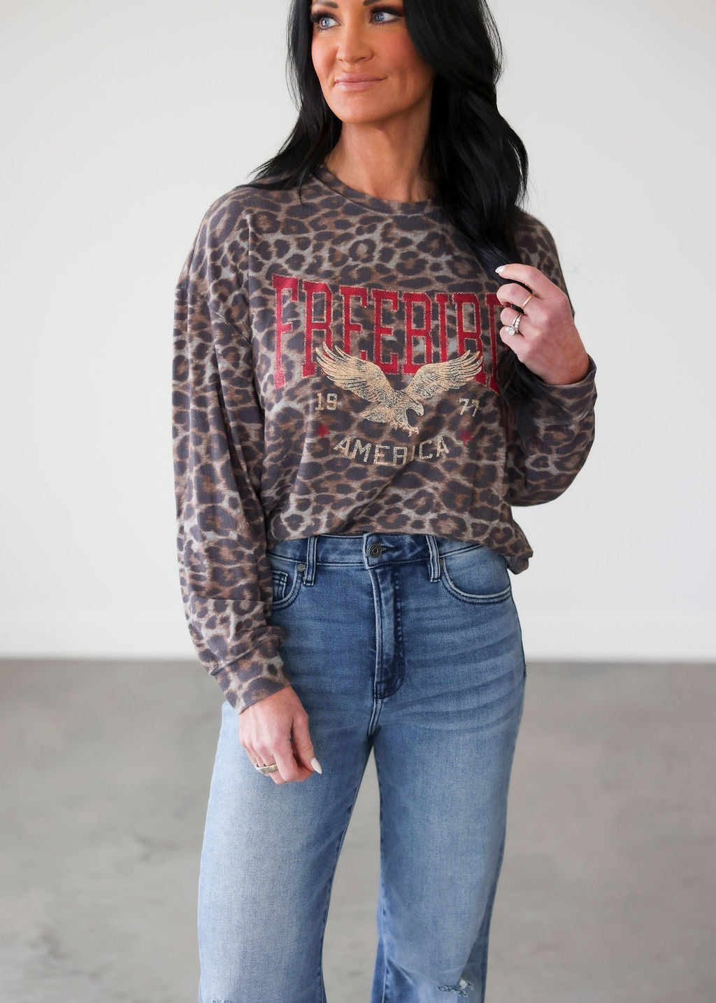 Free Bird Graphic Long Sleeve