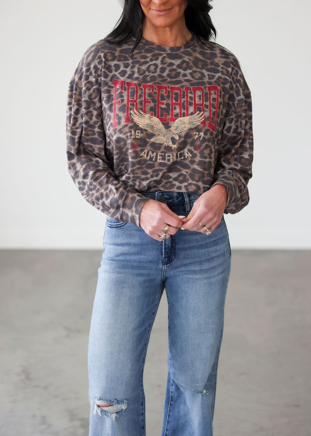 Free Bird Graphic Long Sleeve