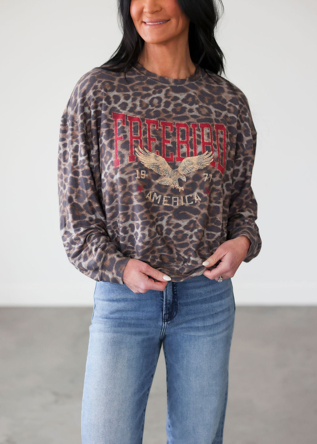 Free Bird Graphic Long Sleeve