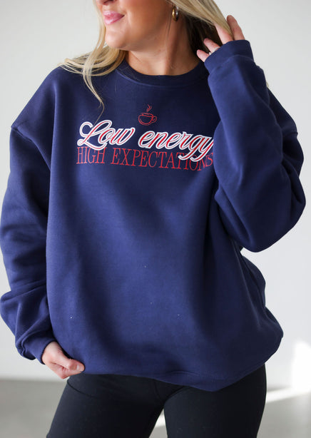 Low Energy High Expectations Graphic Crew product view