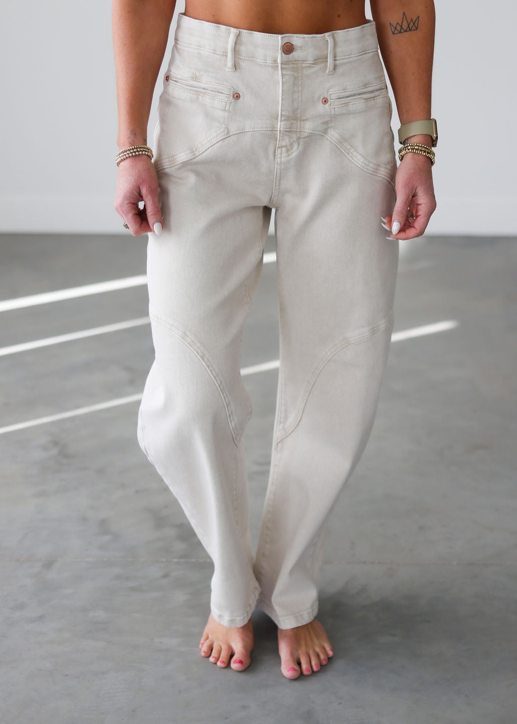 image of Karter Saige Western Barrel Jean