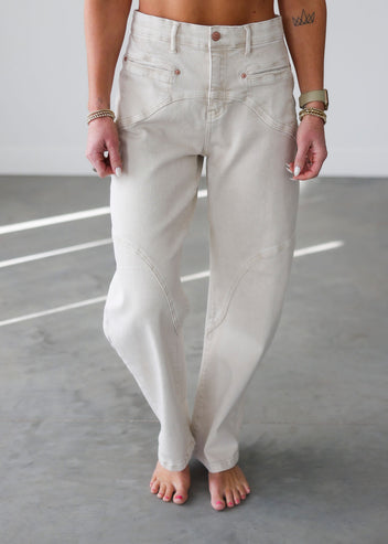 Karter Saige Western Barrel Jean