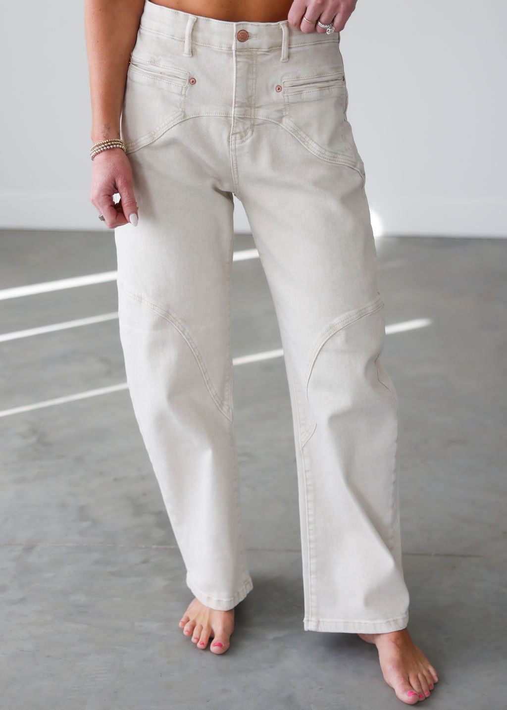 Karter Saige Western Barrel Jean