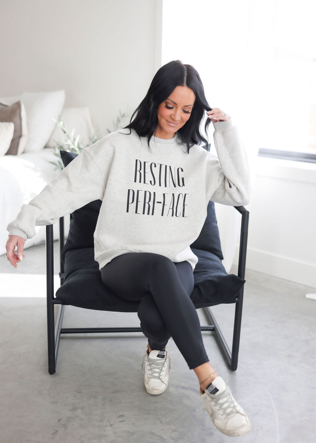 Resting Peri-Face Graphic Crew