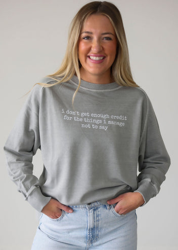 I Don't Get Enough Credit Graphic Crew