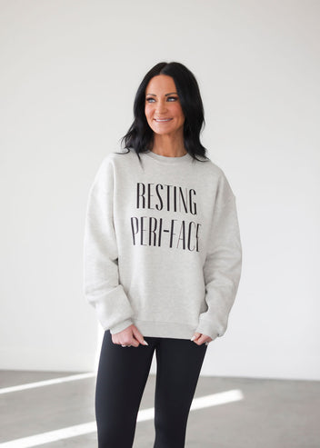 Resting Peri-Face Graphic Crew