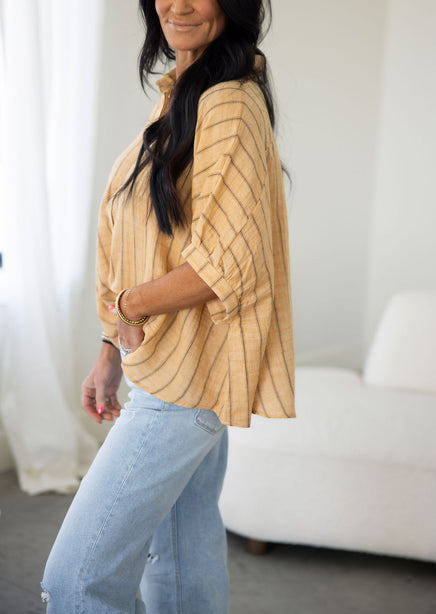 Nina Oversized Woven Top | Lauriebelles