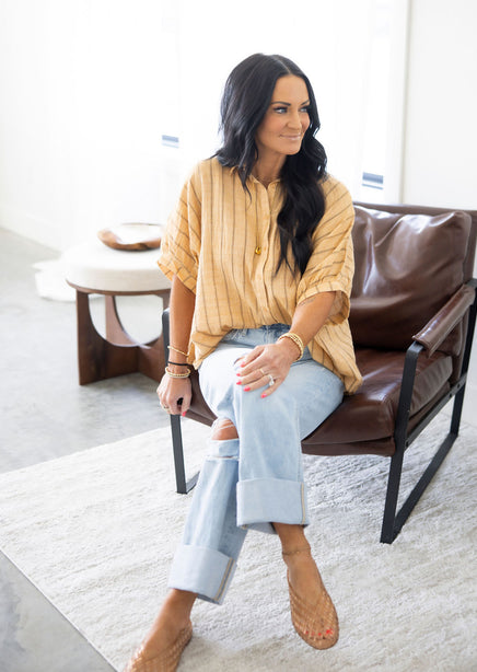 Nina Oversized Woven Top | Lauriebelles