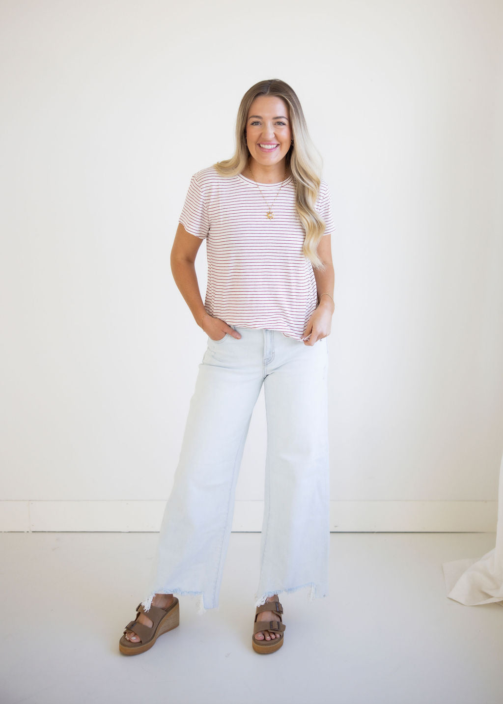 Adela Relaxed Striped Tee
