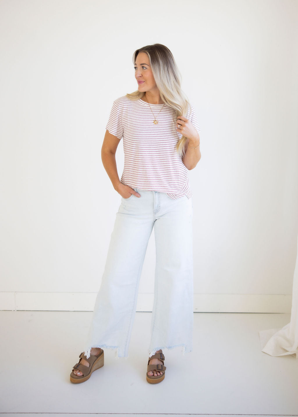 Adela Relaxed Striped Tee