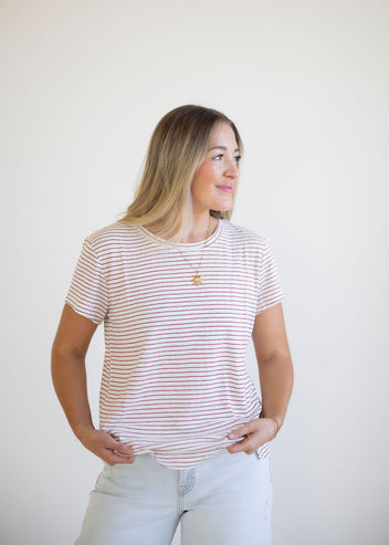 Adela Relaxed Striped Tee