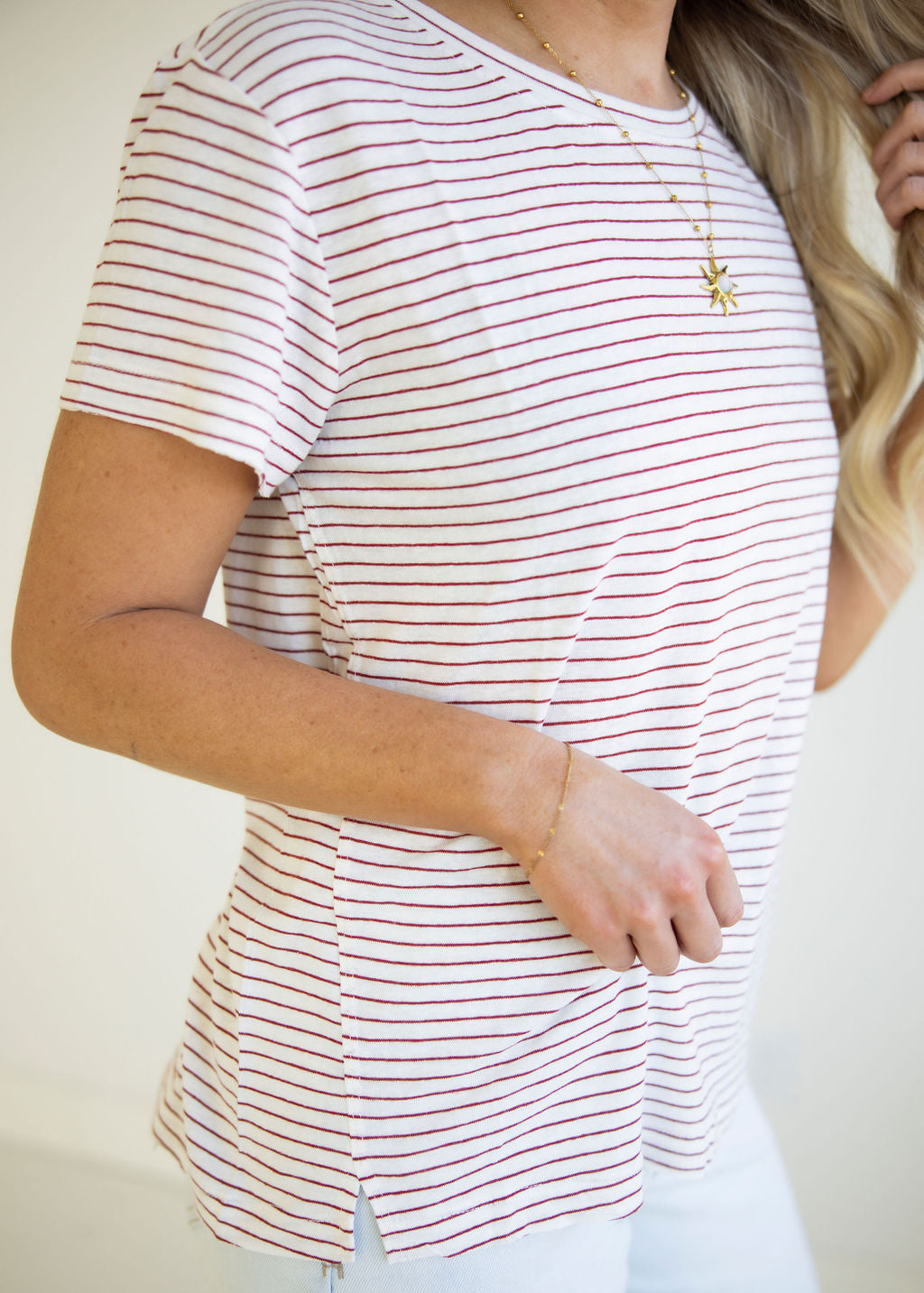 Adela Relaxed Striped Tee