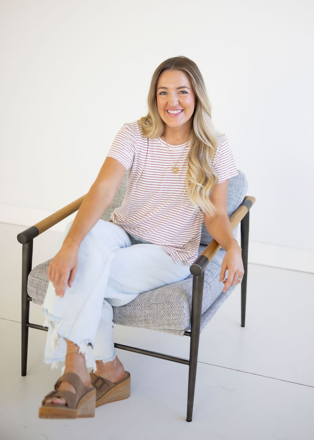 Adela Relaxed Striped Tee
