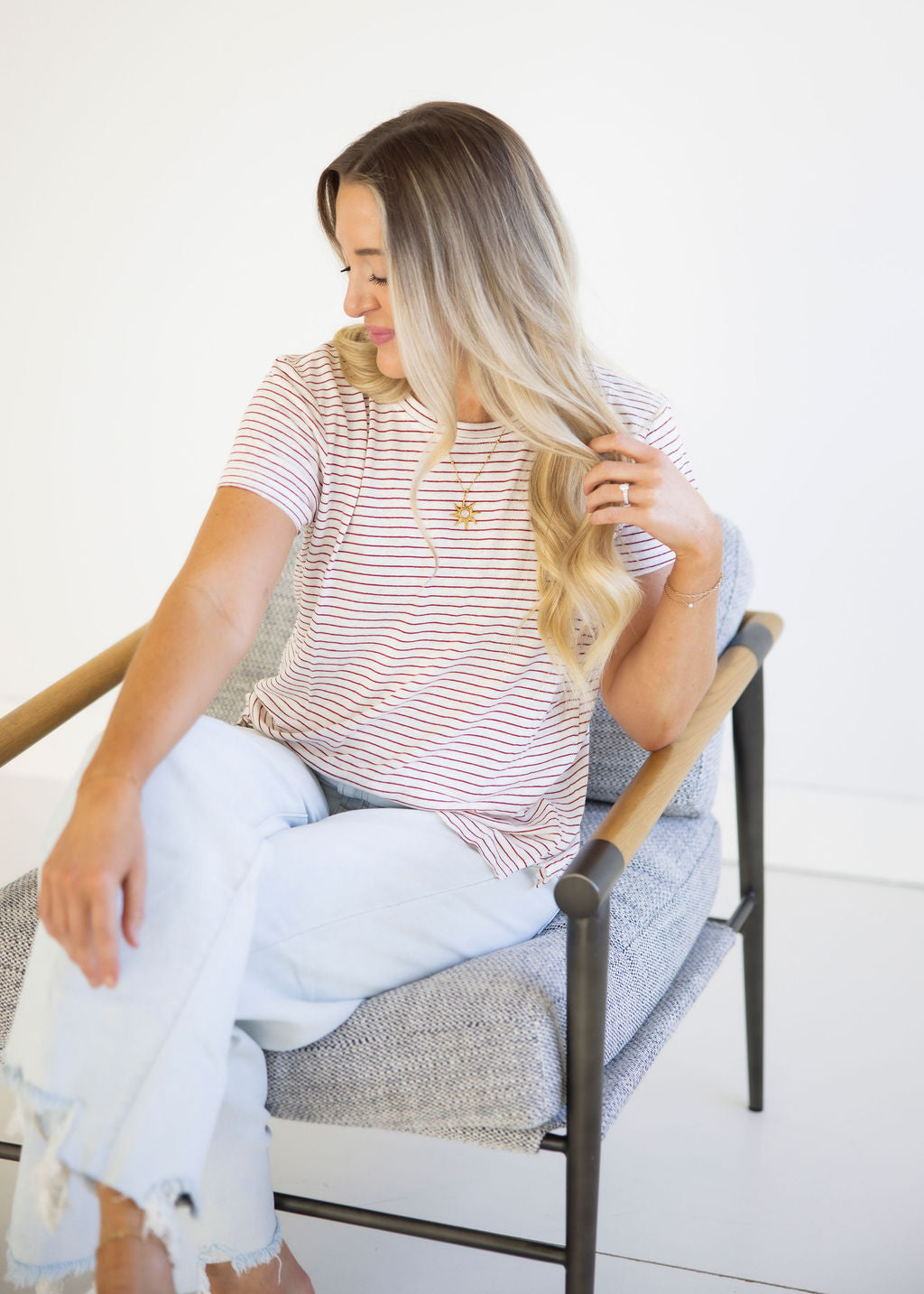 Adela Relaxed Striped Tee
