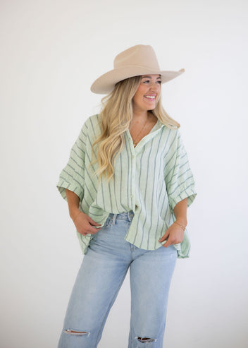 Nina Oversized Woven Top