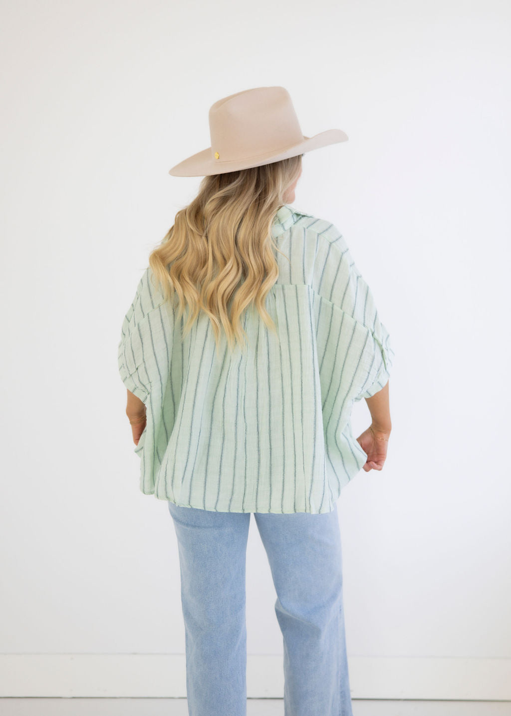 Nina Oversized Woven Top
