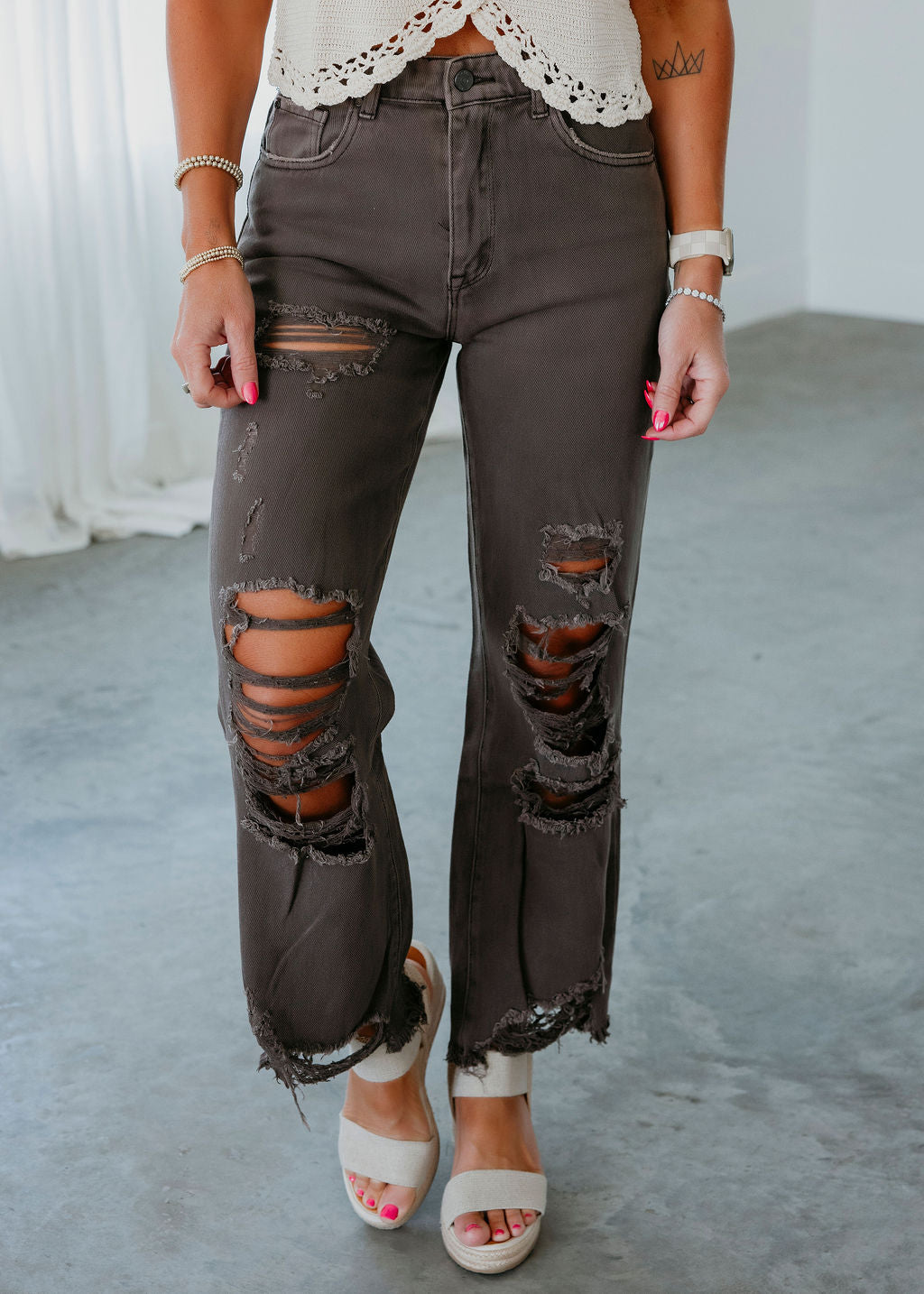 image of Micah Petra Distressed Jeans