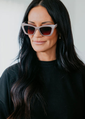 Thick Frame Cat Eye Sunglasses