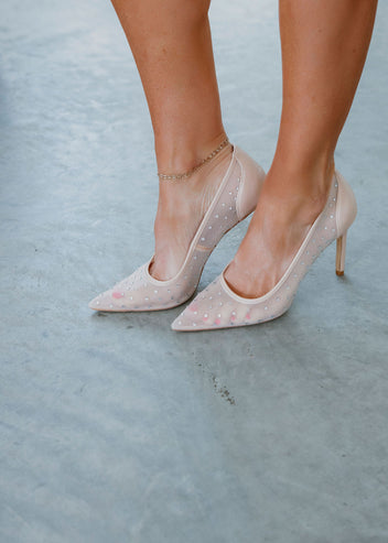 Natalie Mesh Heels