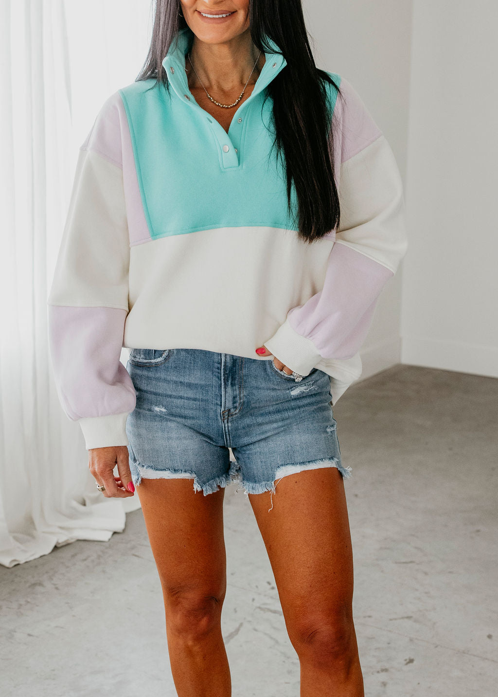 Glo Colorblock Pullover