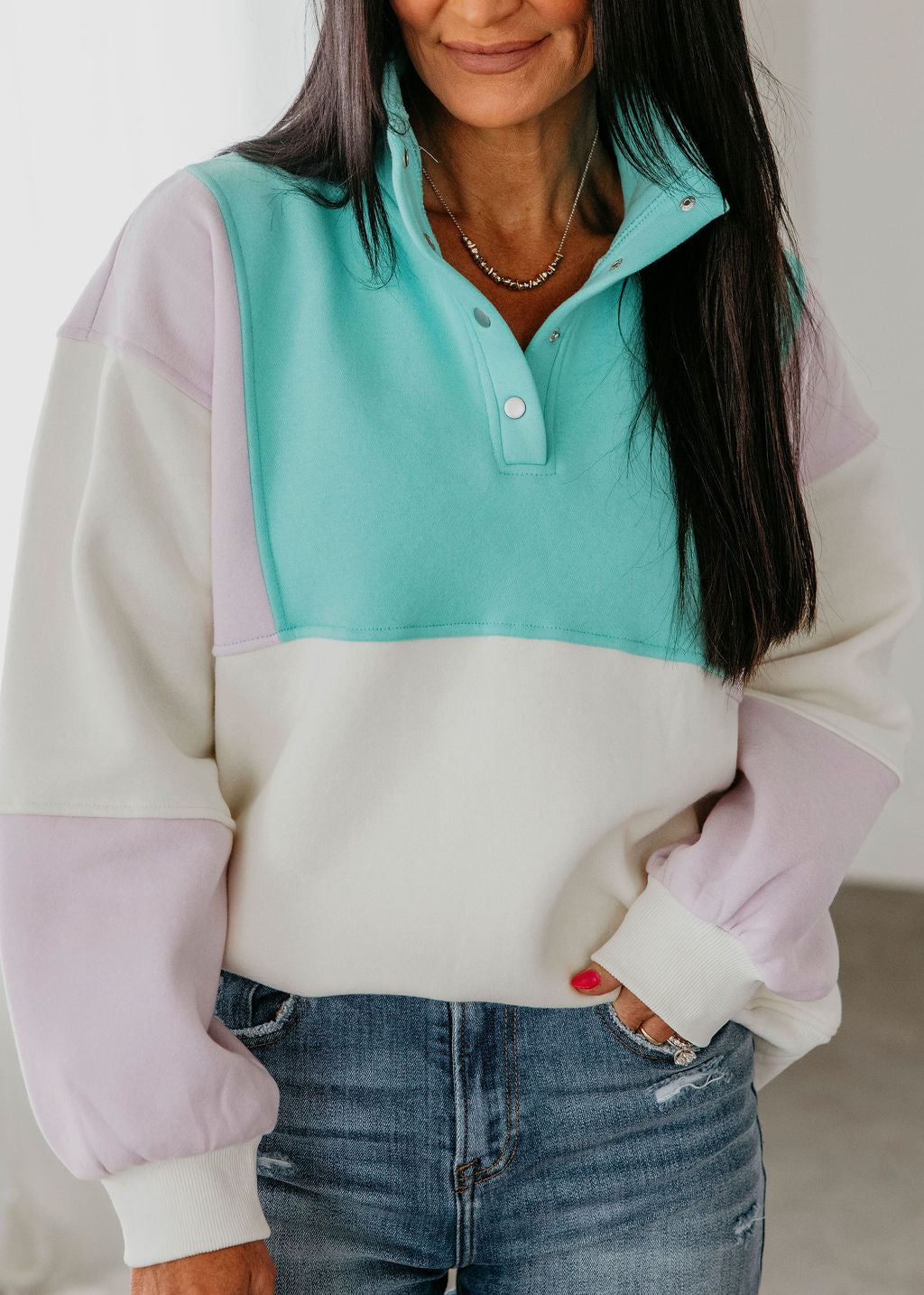 Glo Colorblock Pullover