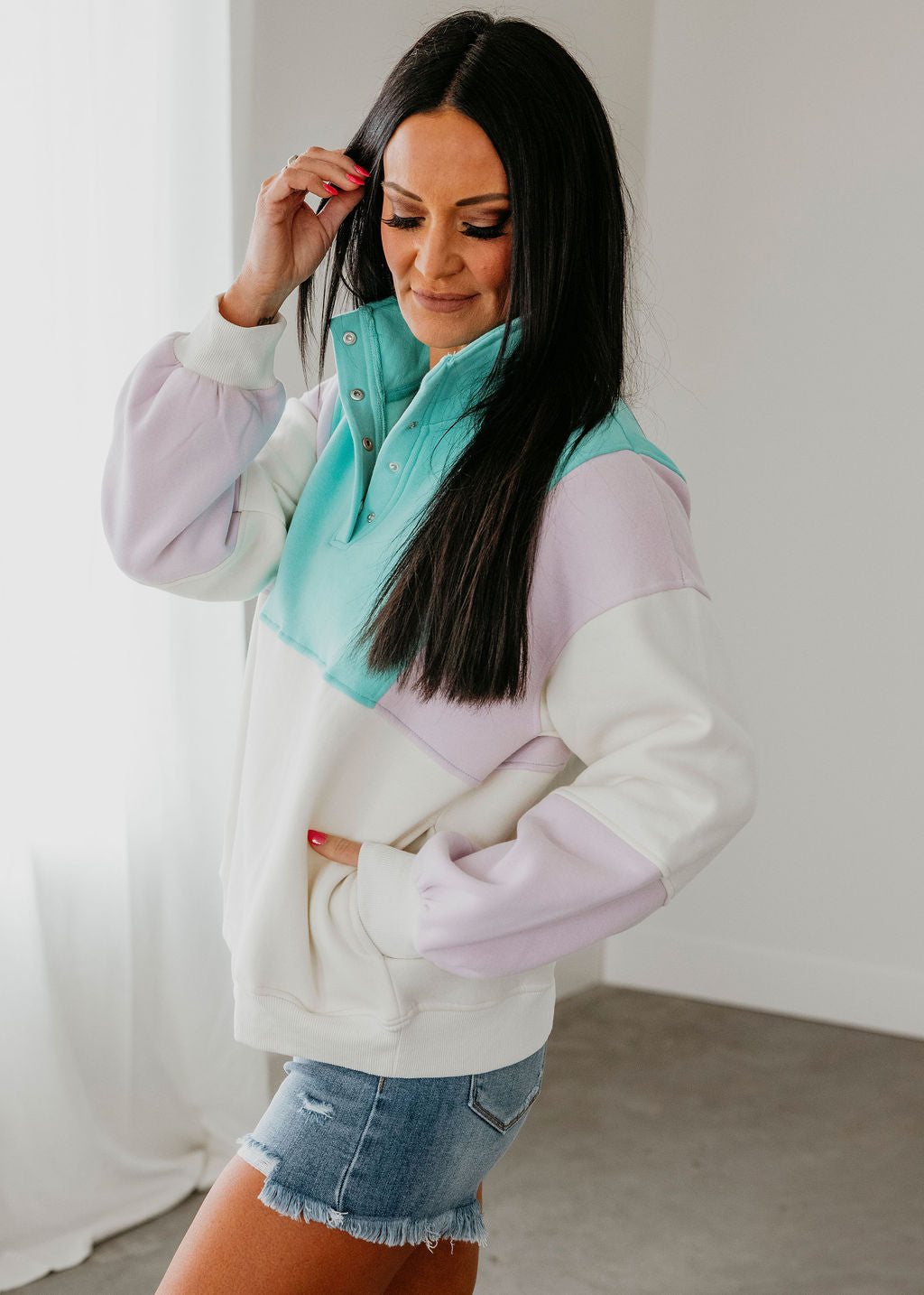 Glo Colorblock Pullover