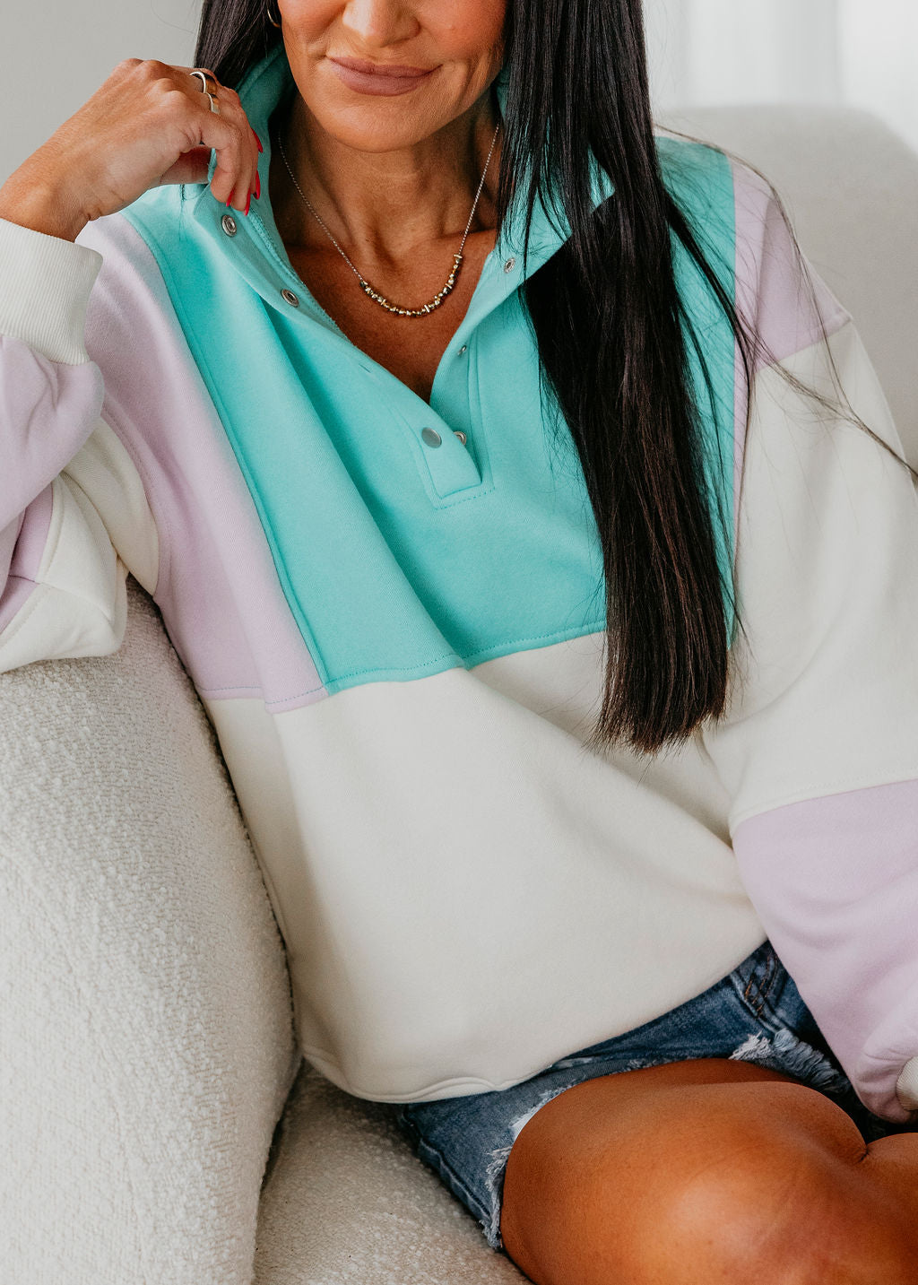 Glo Colorblock Pullover