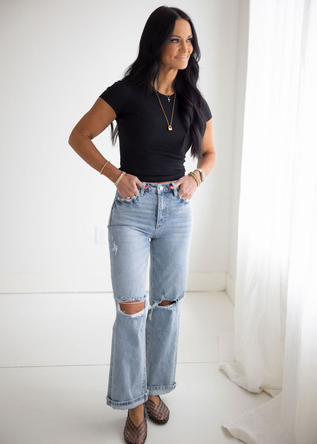 Kinzi Petra Wide Leg Jean