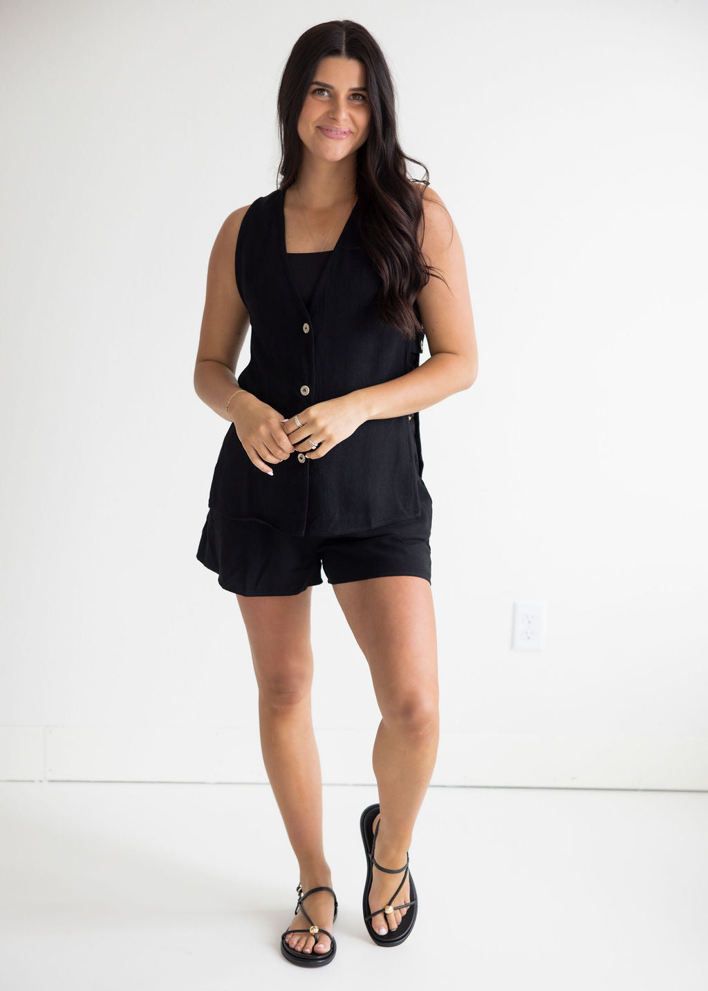 Loren Linen Short Set