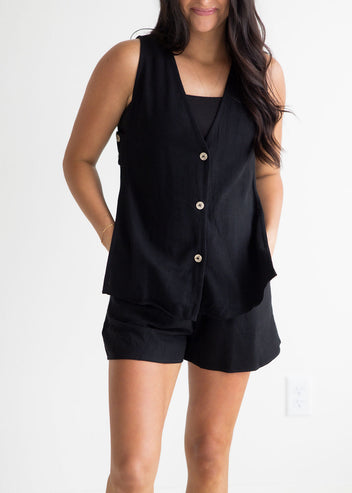 Loren Linen Short Set