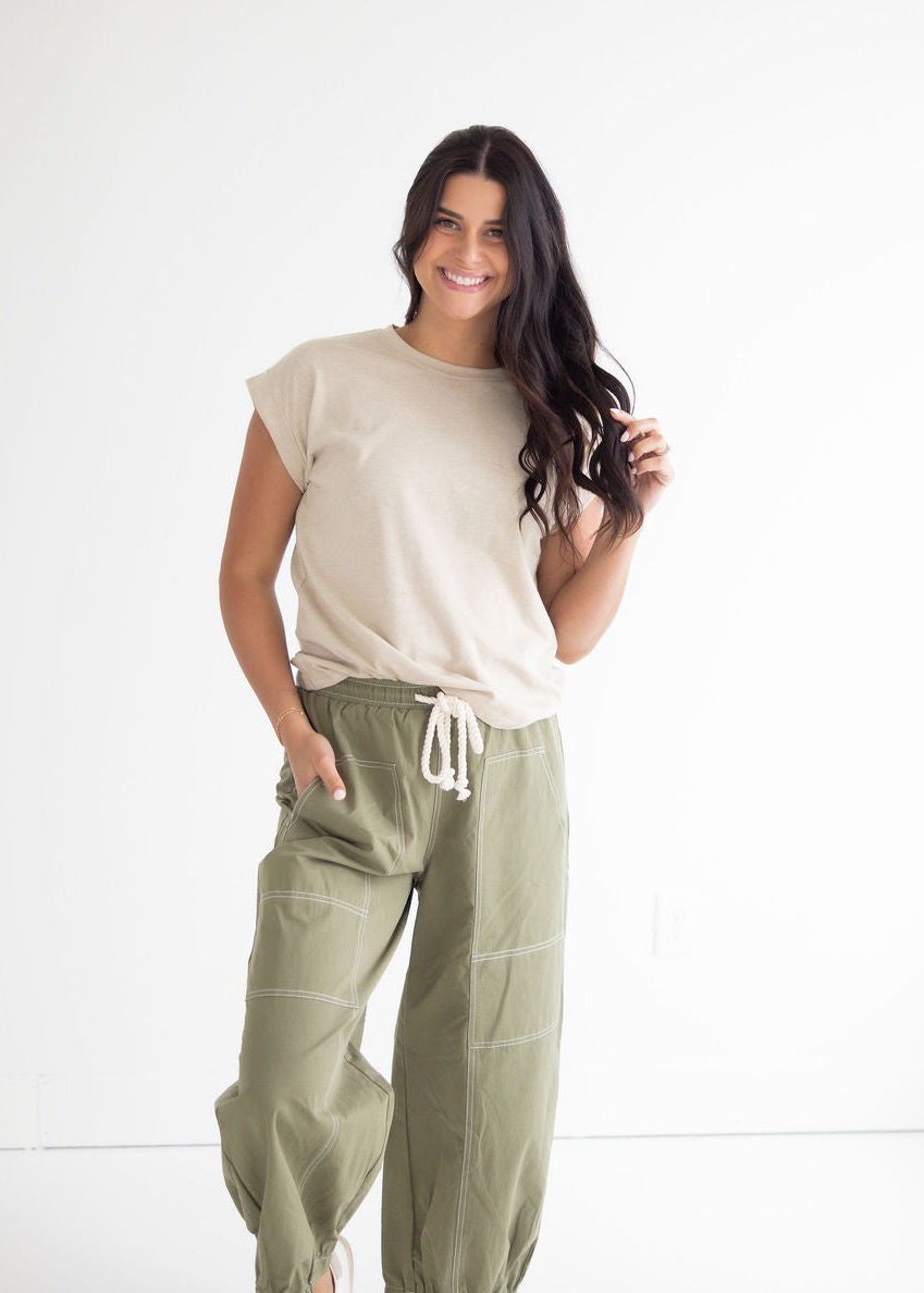 Francene Folded Sleeve Tee