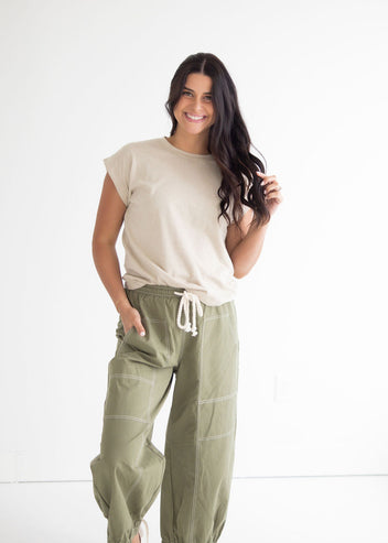 Francene Folded Sleeve Tee