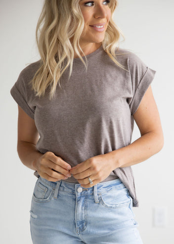 Francene Folded Sleeve Tee