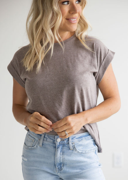 Francene Folded Sleeve Tee product view