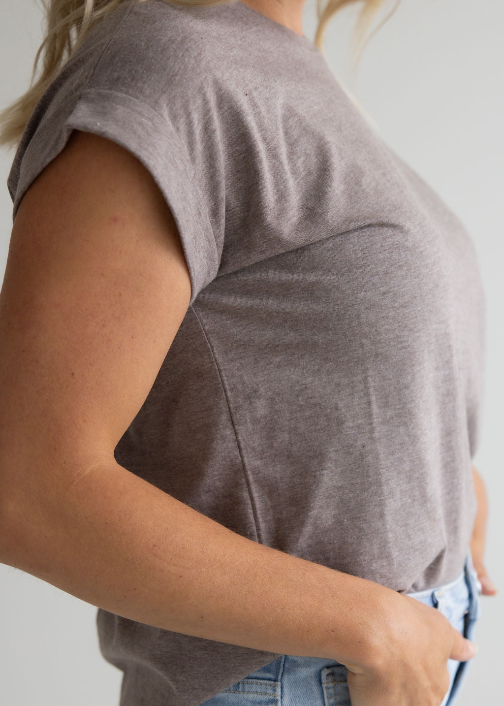 Francene Folded Sleeve Tee