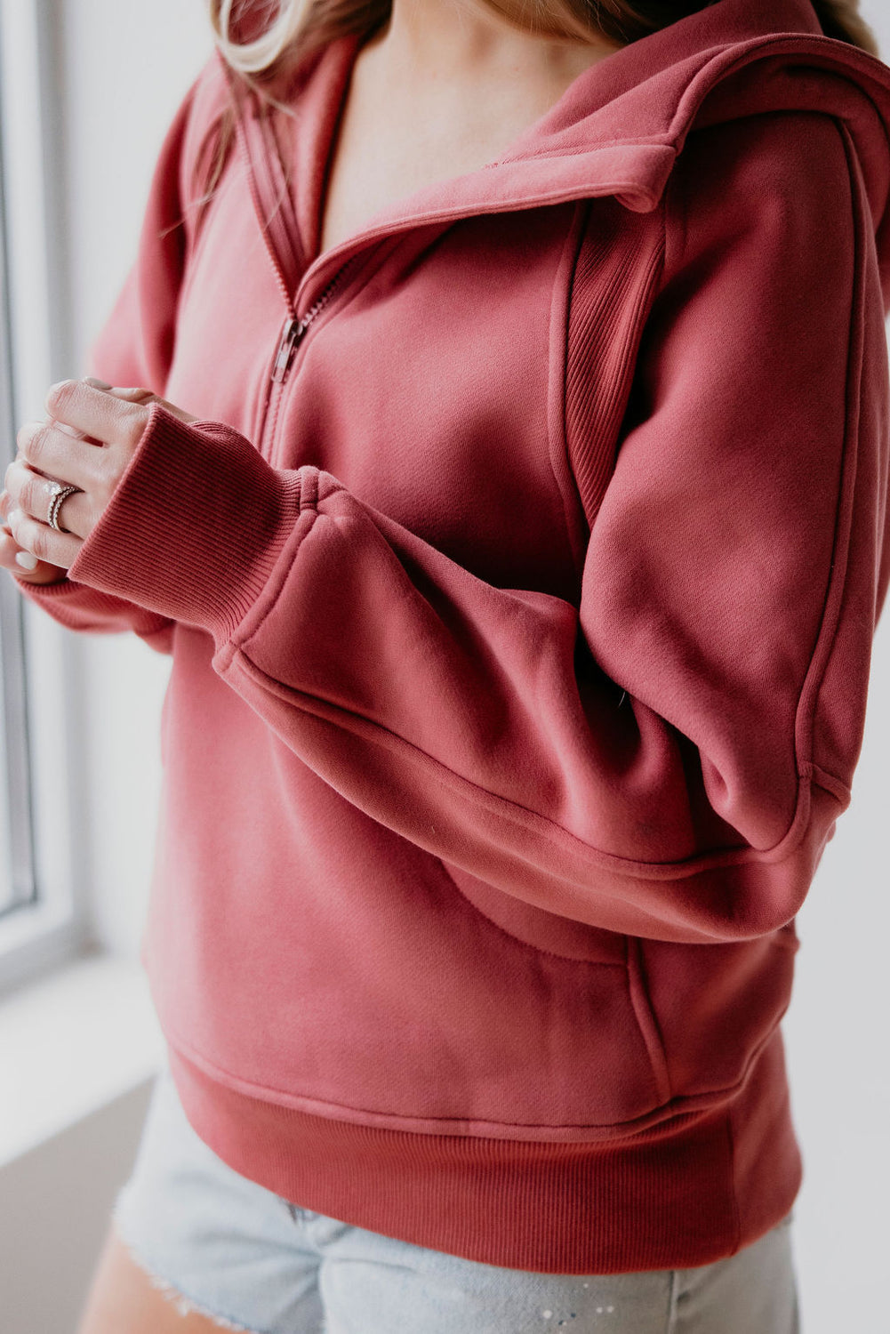 Drea Half Zip Hoodie