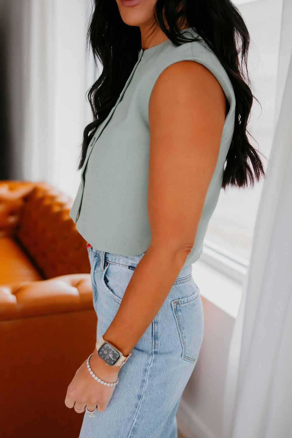 Bodhi Button Knit Vest