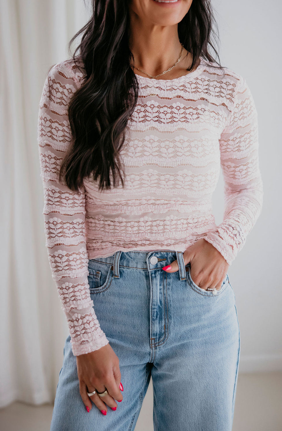 Tyrah Ruffle Lace Top