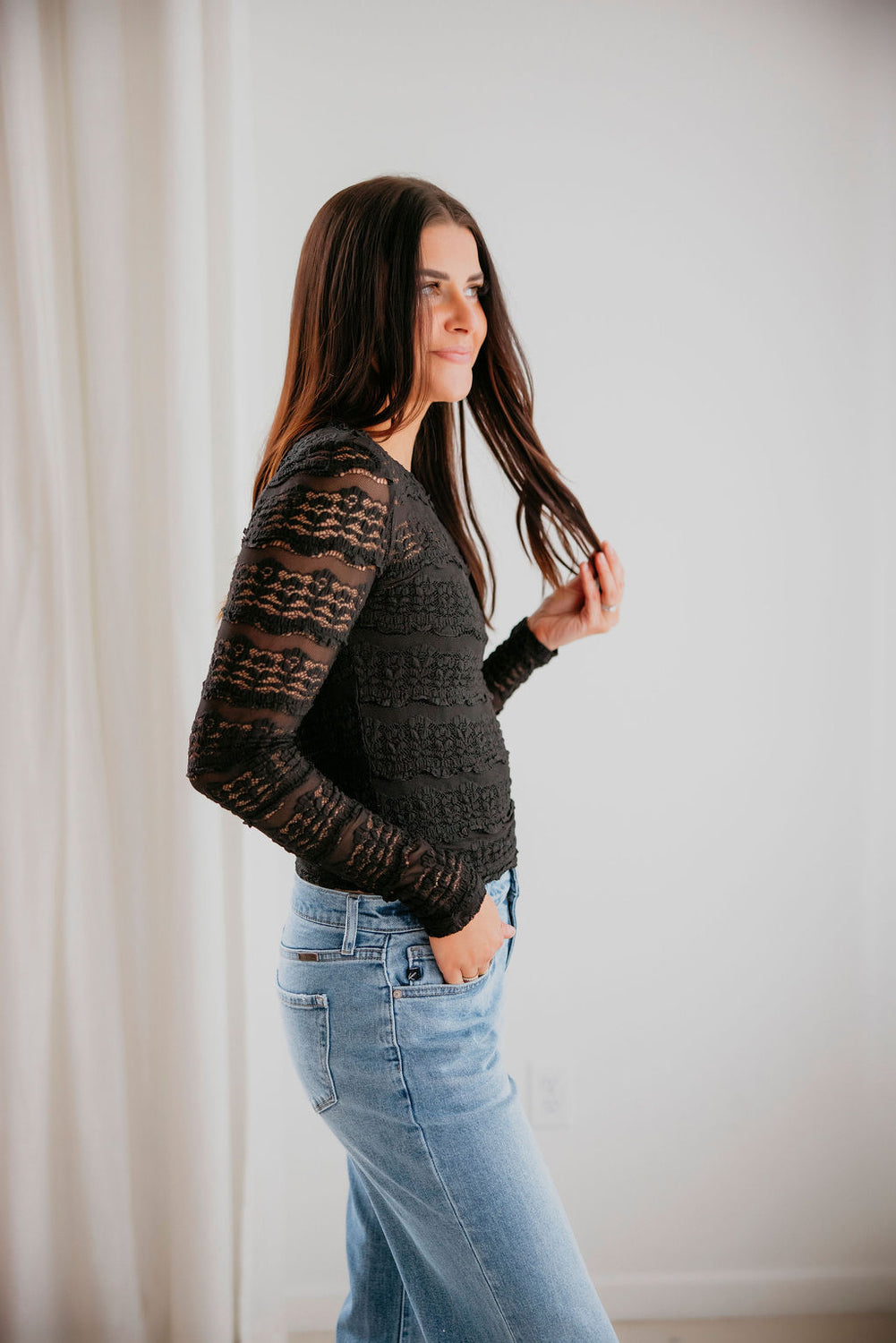 Tyrah Ruffle Lace Top