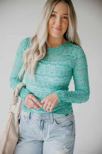 Tyrah Ruffle Lace Top